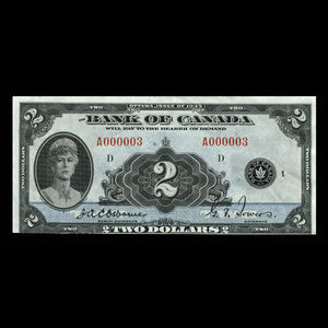 Canada, Bank of Canada, 2 dollars : 1935