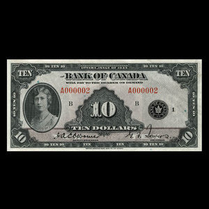 Canada, Bank of Canada, 10 dollars : 1935