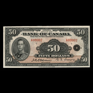 Canada, Bank of Canada, 50 dollars : 1935