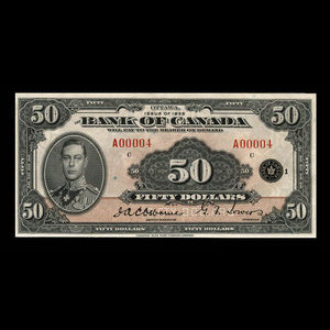 Canada, Bank of Canada, 50 dollars : 1935