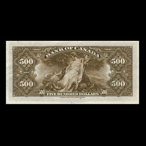 Canada, Bank of Canada, 500 dollars : 1935