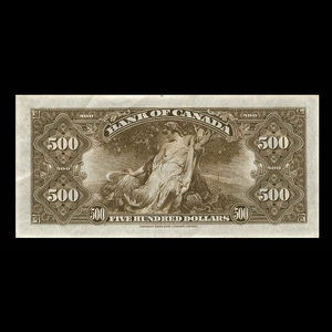 Canada, Bank of Canada, 500 dollars : 1935