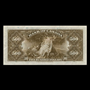 Canada, Bank of Canada, 500 dollars : 1935