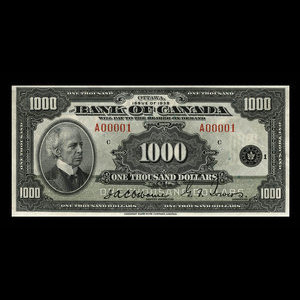 Canada, Bank of Canada, 1,000 dollars : 1935