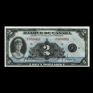 Canada, Bank of Canada, 2 dollars : 1935