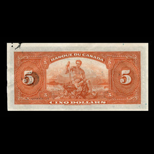 Canada, Bank of Canada, 5 dollars : 1935