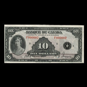 Canada, Bank of Canada, 10 dollars : 1935