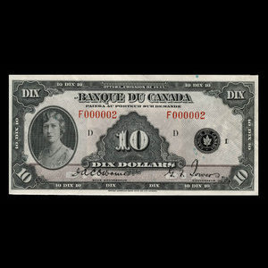 Canada, Bank of Canada, 10 dollars : 1935