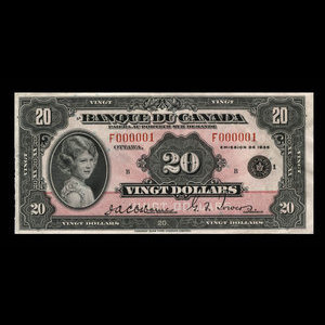 Canada, Bank of Canada, 20 dollars : 1935