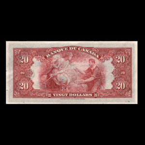 Canada, Bank of Canada, 20 dollars : 1935