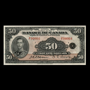 Canada, Bank of Canada, 50 dollars : 1935