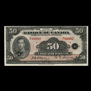 Canada, Bank of Canada, 50 dollars : 1935