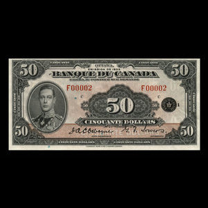 Canada, Bank of Canada, 50 dollars : 1935