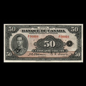 Canada, Bank of Canada, 50 dollars : 1935