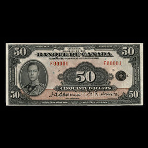 Canada, Bank of Canada, 50 dollars : 1935