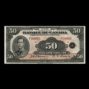 Canada, Bank of Canada, 50 dollars : 1935