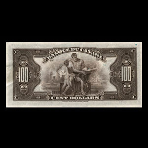 Canada, Bank of Canada, 100 dollars : 1935