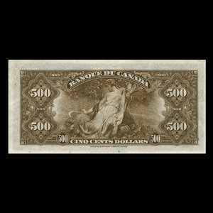 Canada, Bank of Canada, 500 dollars : 1935