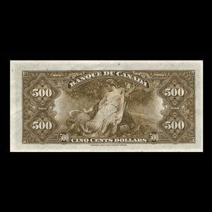 Canada, Bank of Canada, 500 dollars : 1935