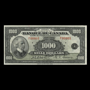 Canada, Bank of Canada, 1,000 dollars : 1935