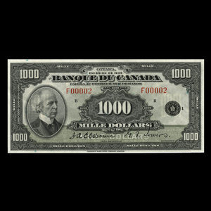 Canada, Bank of Canada, 1,000 dollars : 1935