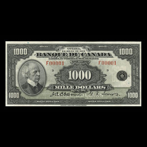 Canada, Bank of Canada, 1,000 dollars : 1935