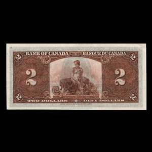 Canada, Bank of Canada, 2 dollars : January 2, 1937