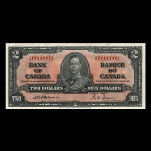 Canada, Bank of Canada, 2 dollars : January 2, 1937