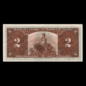 Canada, Bank of Canada, 2 dollars : January 2, 1937