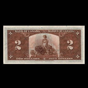 Canada, Bank of Canada, 2 dollars : January 2, 1937