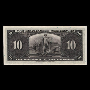 Canada, Bank of Canada, 10 dollars : January 2, 1937