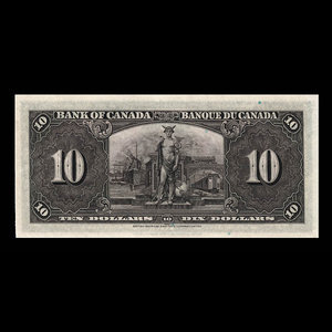 Canada, Bank of Canada, 10 dollars : January 2, 1937