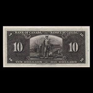 Canada, Bank of Canada, 10 dollars : January 2, 1937