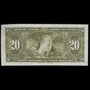 Canada, Bank of Canada, 20 dollars : January 2, 1937