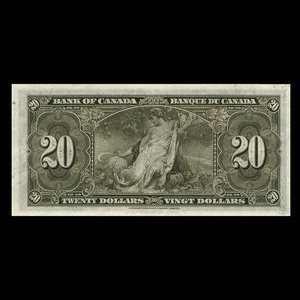 Canada, Bank of Canada, 20 dollars : January 2, 1937