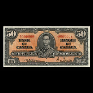 Canada, Bank of Canada, 50 dollars : January 2, 1937