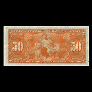 Canada, Bank of Canada, 50 dollars : January 2, 1937