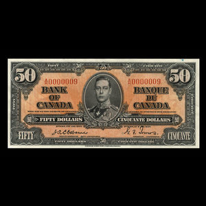 Canada, Bank of Canada, 50 dollars : January 2, 1937