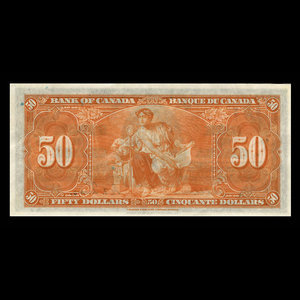 Canada, Bank of Canada, 50 dollars : January 2, 1937