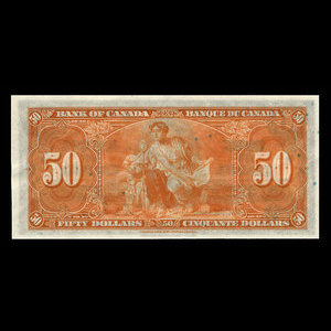 Canada, Bank of Canada, 50 dollars : January 2, 1937