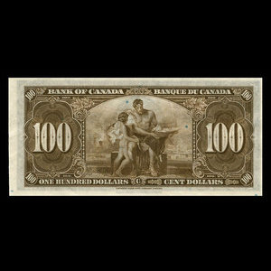 Canada, Bank of Canada, 100 dollars : January 2, 1937