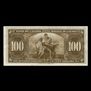 Canada, Bank of Canada, 100 dollars : January 2, 1937