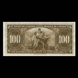 Canada, Bank of Canada, 100 dollars : January 2, 1937