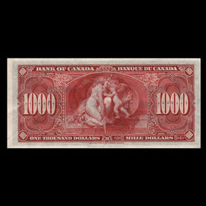 Canada, Bank of Canada, 1,000 dollars : January 2, 1937