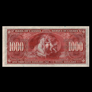 Canada, Bank of Canada, 1,000 dollars : January 2, 1937