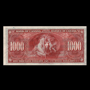 Canada, Bank of Canada, 1,000 dollars : January 2, 1937