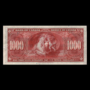 Canada, Bank of Canada, 1,000 dollars : January 2, 1937