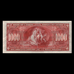 Canada, Bank of Canada, 1,000 dollars : January 2, 1937