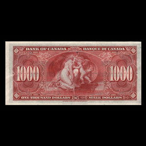 Canada, Bank of Canada, 1,000 dollars : January 2, 1937