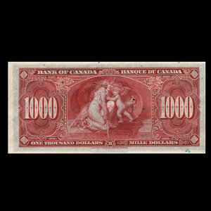 Canada, Bank of Canada, 1,000 dollars : January 2, 1937